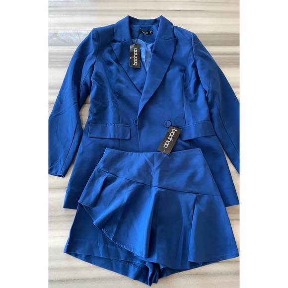 Co-ord Blue Skirt & Blazer Set NWT - Picture 3 of 11